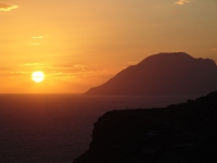 Aeolian islands sunset