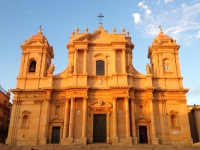 Noto - Cathedral at sunset