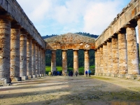 Segesta - Temple inside