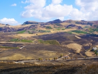 Sicilian countryside in the winter