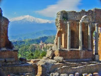 Taormina - Theatre and Etna